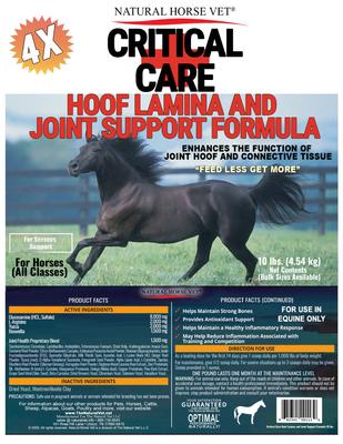 Show full view: Natural Horse Vet Critical Care Lamina & Support Formula Horse Supplement, 10-lb bag slide 2 of 2