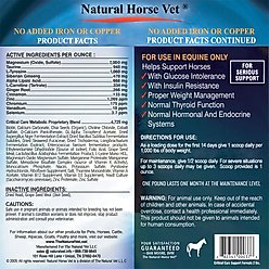 Natural Horse Vet Critical Care Metabolic Support Formula Horse Supplement, 2-lb bag slide 2 of 3