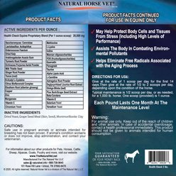 Natural Horse Vet Health Check Super Antioxidant Herbal Formula Horse Supplement, 2-lb bag slide 2 of 3