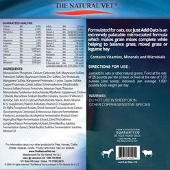 Natural Horse Vet Just Add Oats Vitamin Mineral & Microbial Supplement, 5-lb bag slide 2 of 3