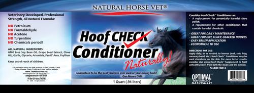 Show full view: Natural Horse Vet Multi-Species Hoof Check Conditioner, 1-qt jar slide 2 of 2