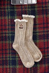 Natural Life Little Things Embroidered Sock Memorial Keep
