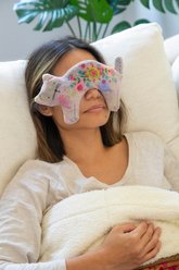 Natural Life Shaped Weighted Eye Mask Taupe Cat Keepsake, 9 x 4-in slide 1 of 3
