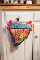 Natural Life So Cute Chicken Grocery Bag Holder, 12 x 12-in