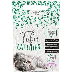 Natural Paw Tofu Cat Litter Refill Bag, 4.5-lb bag, Lavender
