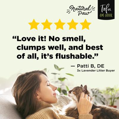 Show full view: Natural Paw Unscented Tofu Cat Litter, 4.5-lb bag, case of 4 slide 7 of 10