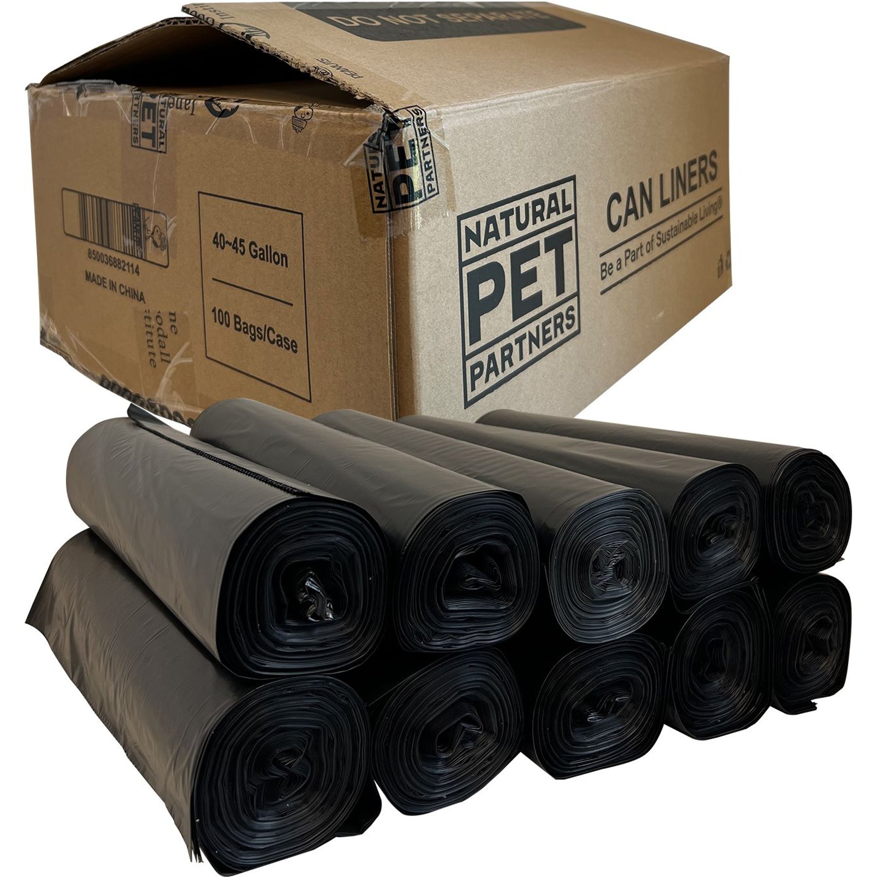 Natural Pet Partners 45-gallon Can Liners USDA Certified Bio-based Dog Waste Bags, 100 Count