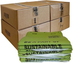 Natural Pet Partners Commercial Compostable Bulk Flat Header Pull-Strap Dog Waste Bags, 3,200 count