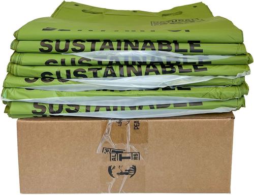 Show full view: Natural Pet Partners Commercial Compostable Bulk Flat Header Pull-Strap Dog Waste Bags, 3,200 count slide 4 of 5