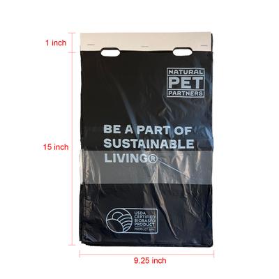 Show full view: Natural Pet Partners USDA Certified Biobased Flat Header Pull-Strap Dog Waste Bags, 3,200 count slide 5 of 7