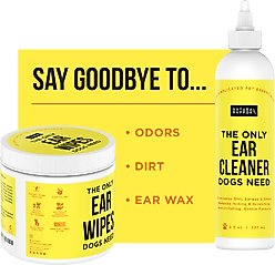 Natural Rapport Liquid & Wipes Dog Ear Cleaner Bundle, 8-fl oz bottle & 100 count wipes slide 2 of 5