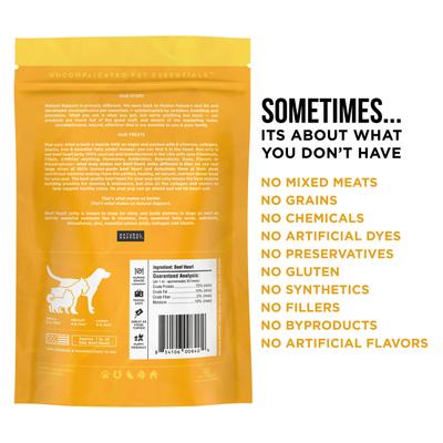 Show full view: Natural Rapport The Only Beef Heart Jerky Dog Treats, 4-oz bag slide 3 of 5