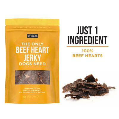 Show full view: Natural Rapport The Only Beef Heart Jerky Dog Treats, 4-oz bag slide 4 of 5
