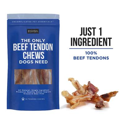 Show full view: Natural Rapport The Only Beef Tendon Chews Dogs Need Hard Chew Dog Treats, 10 count slide 3 of 5