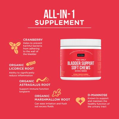 Show full view: Natural Rapport The Only Bladder Support Soft Chews Dogs Need, 120 count slide 3 of 6