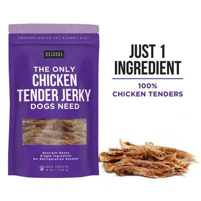 Show full view: Natural Rapport The Only Chicken Tender Jerky Dog Treats, 8-oz bag slide 4 of 6
