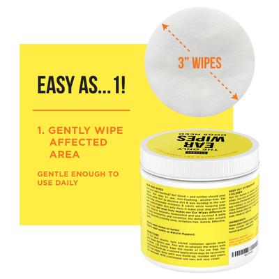 Show full view: Natural Rapport The Only Dog Ear Wipes, 100 count slide 3 of 5