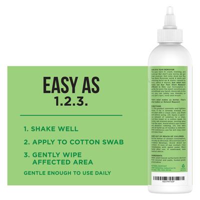 Show full view: Natural Rapport The Only Dog Eye Tear Stain Remover, 8-fl oz bottle slide 4 of 9
