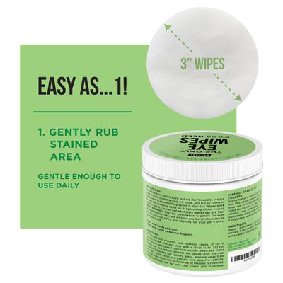 Show full view: Natural Rapport The Only Dog Eye Wipes, 100 count slide 3 of 8