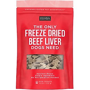 Natural Rapport The Only Freeze-Dried Beef Liver Dog Treats, 4-oz bag