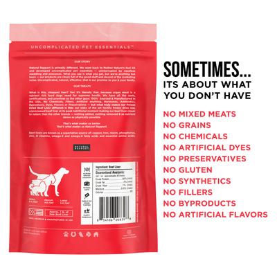 Show full view: Natural Rapport The Only Freeze-Dried Beef Liver Dog Treats, 4-oz bag slide 3 of 5
