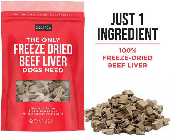 Natural Rapport The Only Freeze-Dried Chicken Liver Dog Treats