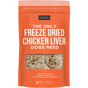Natural Rapport The Only Freeze-Dried Chicken Liver Dog Treats, 8-oz bag