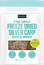 Natural Rapport The Only Freeze-Dried Silver Carp Dog & Cat Treat, 3.5-oz bag