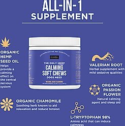 Natural Rapport The Only Hemp Calming Soft Chews Dogs Need Calming Supplement for Dogs, 120 count slide 2 of 5