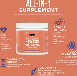 Natural Rapport The Only Hemp Hip & Joint Soft Chews Dogs Need Joint Supplement for Dogs, 120 count slide 2 of 5