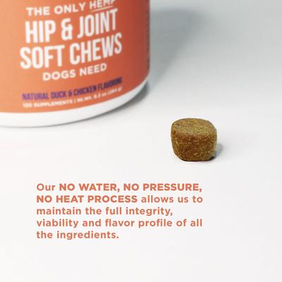 Show full view: Natural Rapport The Only Hemp Hip & Joint Soft Chews Dogs Need Joint Supplement for Dogs, 120 count slide 5 of 6