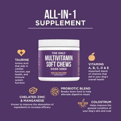 Show full view: Natural Rapport The Only Multivitamin Soft Chews Dogs Need, 120 count slide 4 of 6