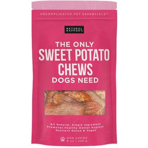 Natural Rapport The Only Sweet Potato Chews Dogs Need Dog Treats, 8-oz bag