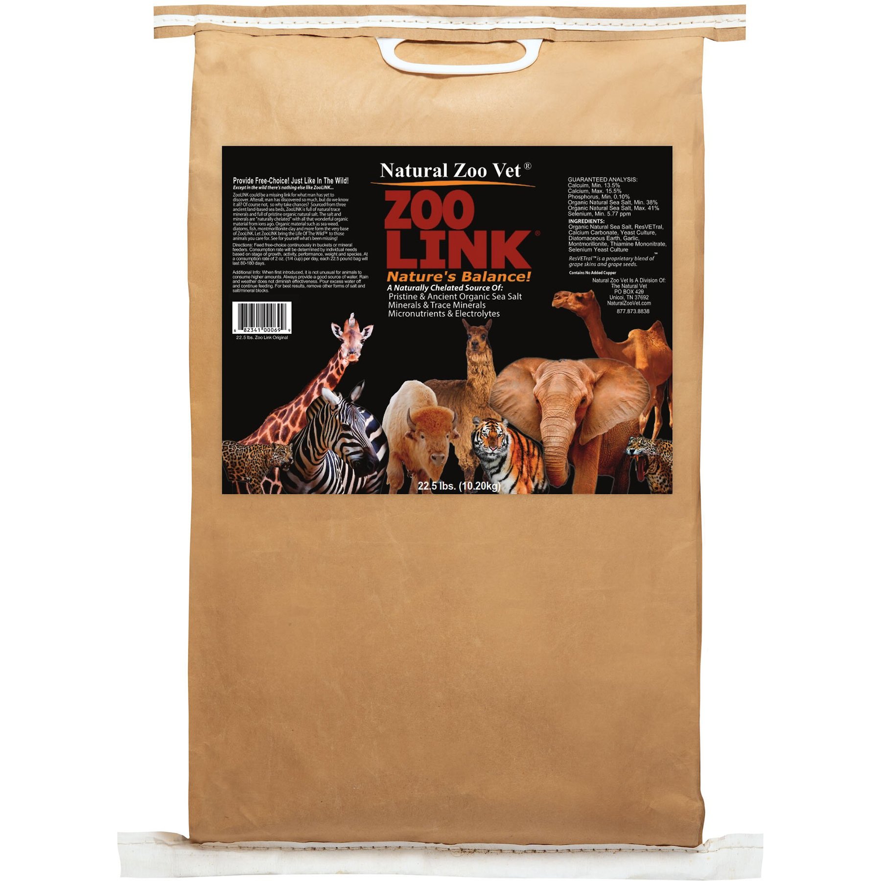 Natural Zoo Vet Multi-Species Naturally Chelated Mineral & Nutrient Supplement, 22.5-lb bag