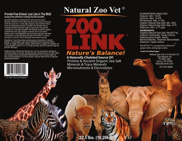 NATURAL ZOO VET Multi-Species Naturally Chelated Mineral & Nutrient ...