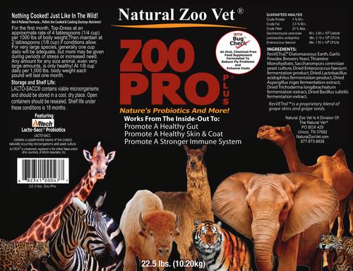 Show full view: Natural Zoo Vet Zoo Pro Multi-Species Supplement with Bug Check, 22.5-lb bag slide 2 of 2