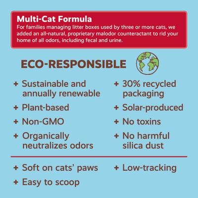 Show full view: Naturally Fresh Multi-Cat Unscented Clumping Walnut Cat Litter, 26-lb bag slide 5 of 11