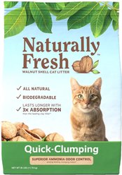 Naturally Fresh Unscented Clumping Walnut Cat Litter, 26-lb bag