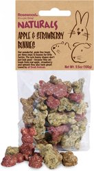 Naturals by Rosewood Apple & Strawberry Bunnies Small Pet Treats, 3.5-oz bag, case of 4