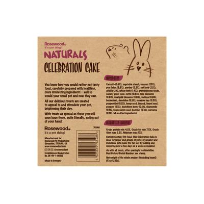 Show full view: Naturals by Rosewood Celebration Cake Small Pet Treats, 1 count slide 4 of 8