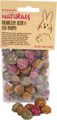 Naturals by Rosewood Herb 'n' Veg Drops Small Pet Treats, 4.9-oz bag, case of 4