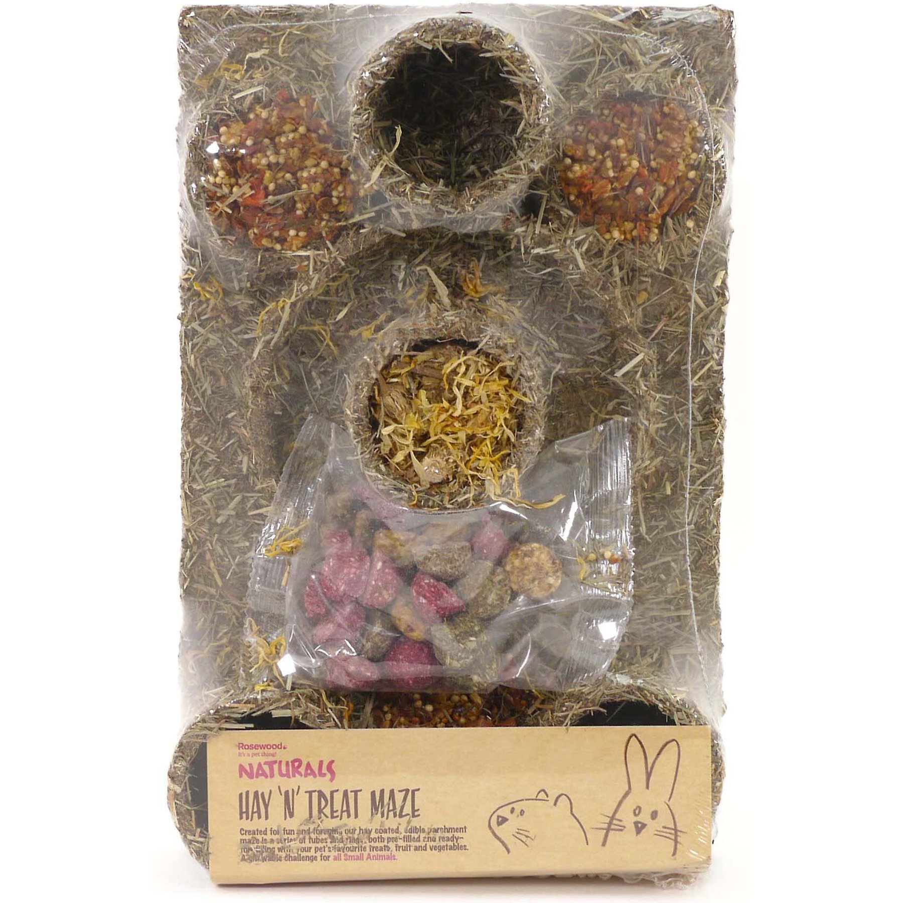 Naturals by Rosewood Hide 'n' Treat Maze Small Pet Treats, 1 count
