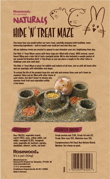 Naturals by Rosewood Hide & Treat Maze Small Pet Treats