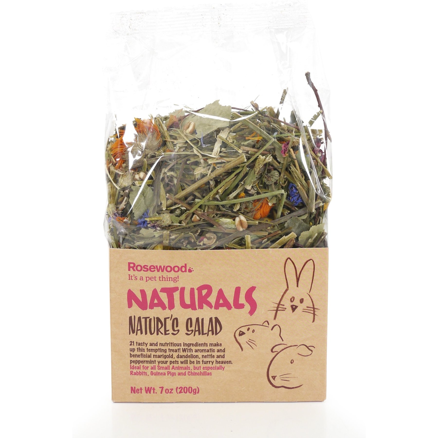 Naturals by Rosewood Nature's Salad Small Pet Treats, 7-oz bag