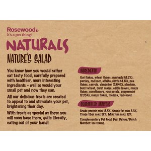 Naturals by Rosewood Nature's Salad Small Pet Treats, 7-oz bag