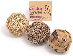 Naturals by Rosewood Trio of Fun Balls Small Pet Toy, 3 count