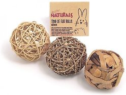 Naturals by Rosewood Trio of Fun Balls Small Pet Toy, 9 count