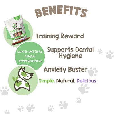 Show full view: Nature Gnaws 11 to 12-in Beef Bully Sticks Dog Chew Treats, 1-lb bag slide 5 of 10