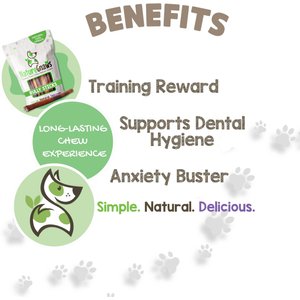 Nature Gnaws 11 to 12-in Beef Bully Sticks Dog Chew Treats, 8-oz bag