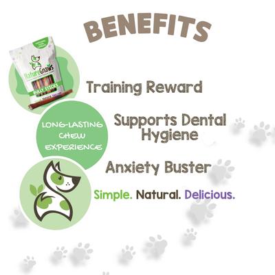 Show full view: Nature Gnaws 11 to 12-in Beef Bully Sticks Dog Chew Treats, 8-oz bag slide 5 of 10